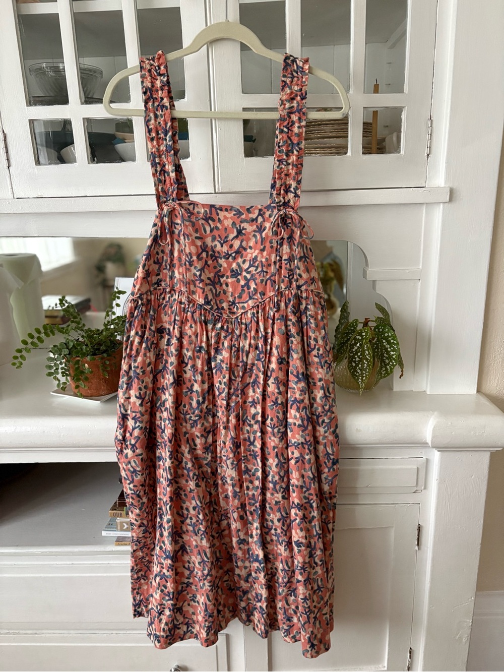 MIRTH NWOT Floral Pink Navy Sleeveless Sundress